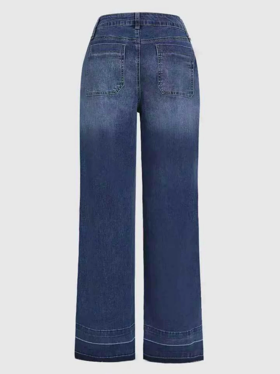 New Women’s Wide Leg Jeans, Autumn And Winter Outfits, Straight Leg Jeans, Mid Rise Jeans